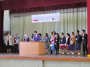 本校に来校した海外高校生の歓迎会