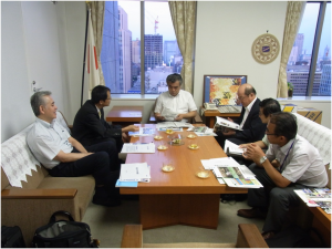 筑波大学の現状を説明する永田学長