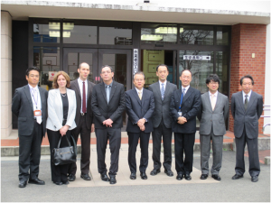 イスラエル教育省一行と、附属高等学校関係者