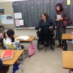 小学部児童との交流の様子