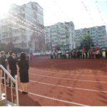 ｸﾞﾗﾝﾄﾞでの歓迎ｾﾚﾓﾆｰの様子