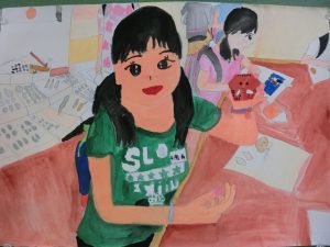 ナウマンゾウを折ったよ（中学部2年女）