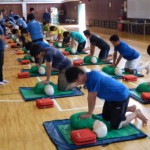 高２生による救命法実習