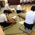 中学部男子生徒による琴の演奏