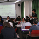 講習受講者と本校教員によるグループ協議